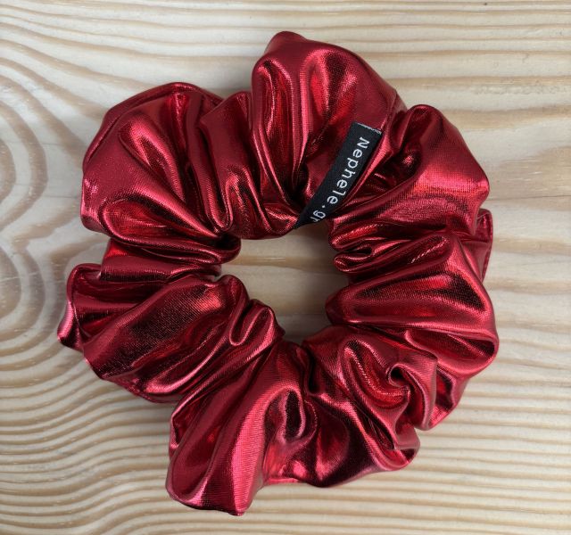 Scrunchie "Foil" Red